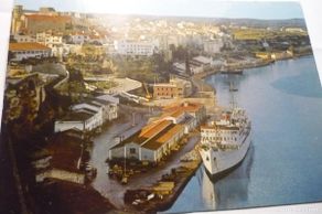 Postkarten: POSTAL MAHON PUERTO PARCIAL CIRCULADA